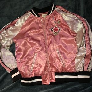 Women’s Satin Bomber Jacket